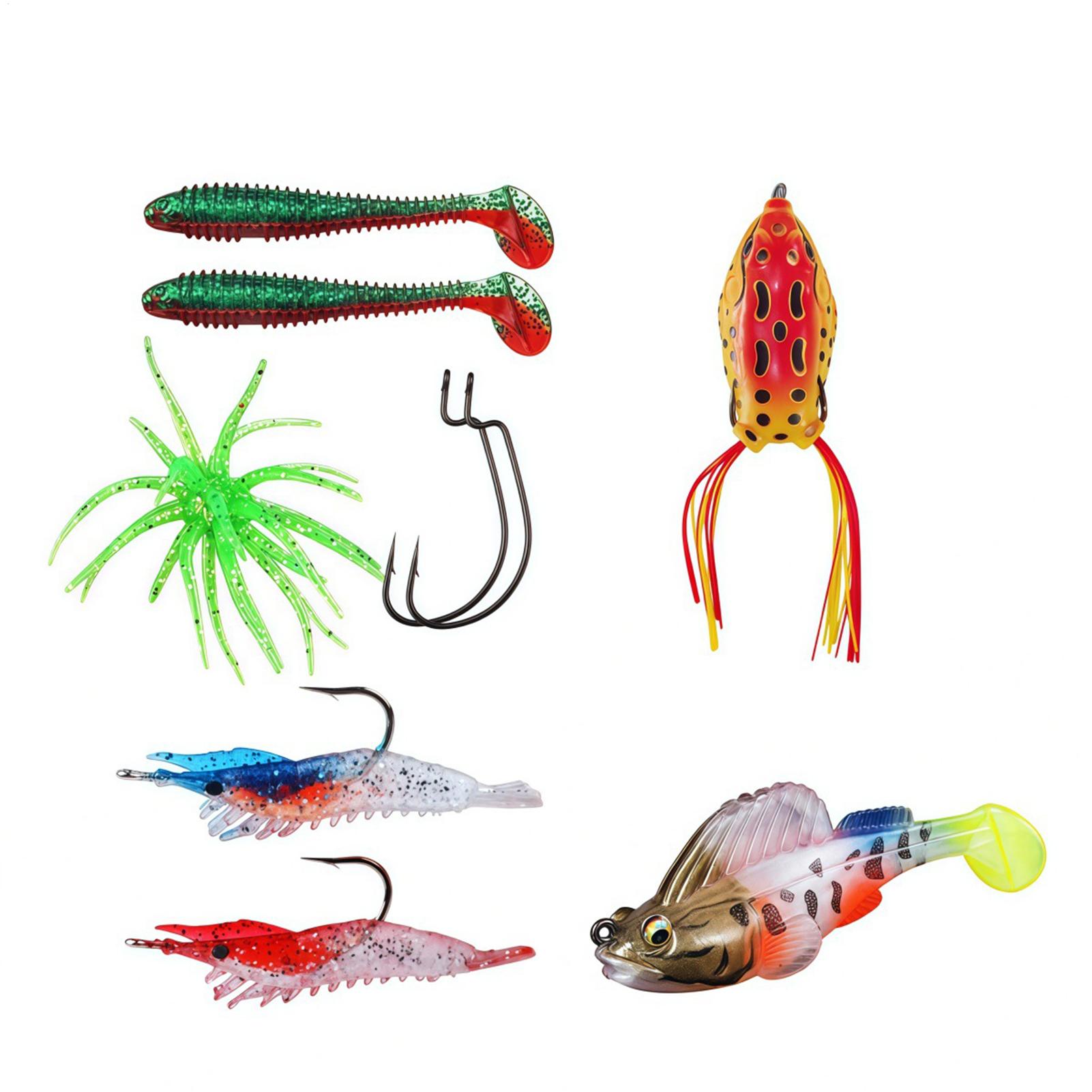 Fishing Lure Kit - Fishing Countdown Calendar 24 Realistic Fishing