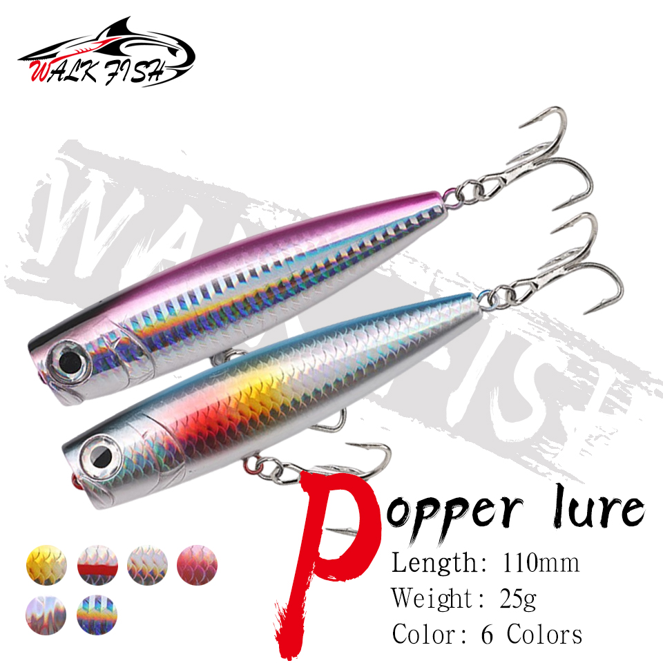 Fishing Lure Popper - WALK FISH 1Pcs 110mm 25g Floating