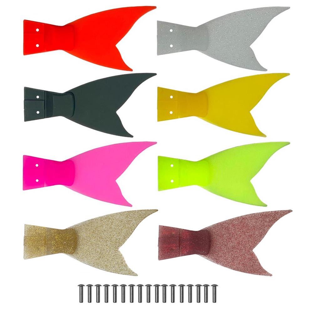Fishing Lure Popper - 6PCS 300mm Jointed Bait Spare Tail
