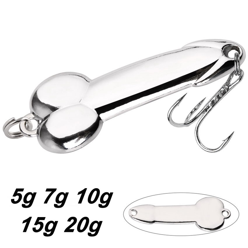Fishing Lure Spinnerbait - Metal Spoon Penis Shape Fishing Lures