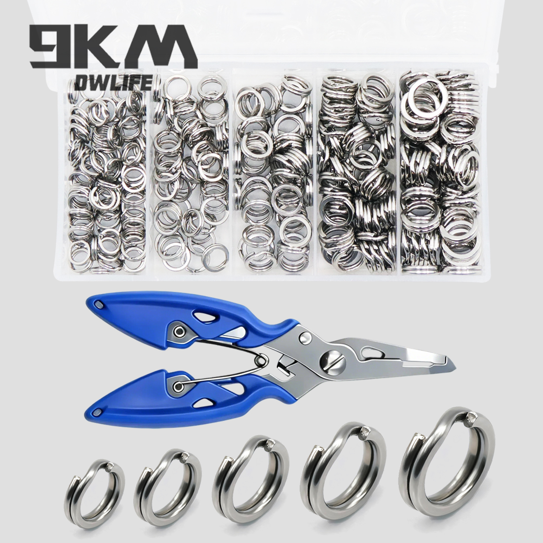 Fishing Lure Making Kit - 9KM 260-280pcs Fishing Split Rings with