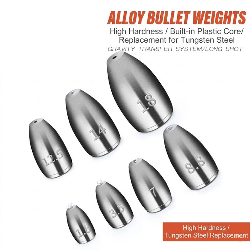 Fishing Lure Making Kit - Lead-Free Alloy Bullet Weights with Plastic