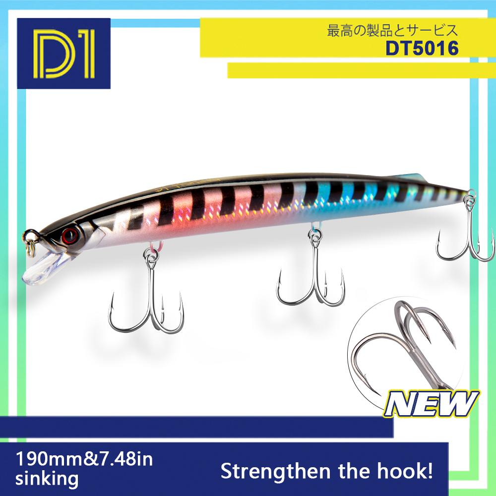 Fishing Lure Buzzbait - D1 Sea Fishing Minnow Lure 190mm