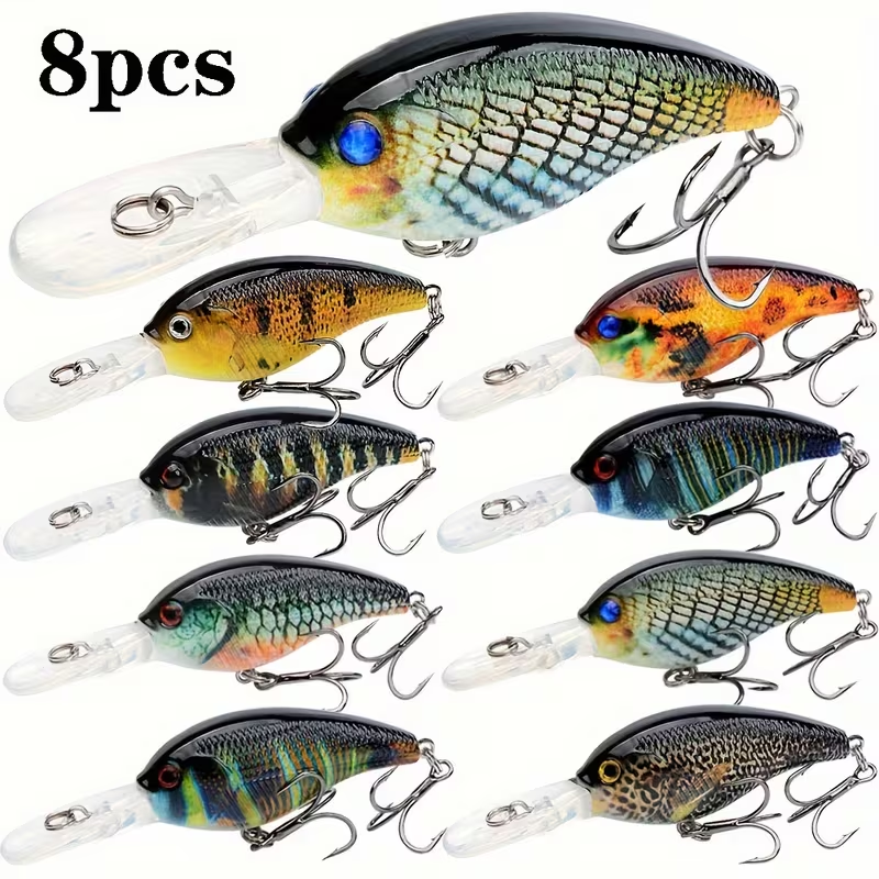 Fishing Lure Jerkbait - 8pcs Jerkbait Minnow ABS Hard Bait