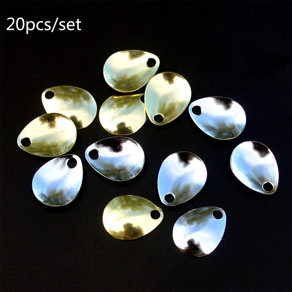 Fishing Lure Spinner - 20pcs/lot Fishing Spinner Rings Blades Smooth