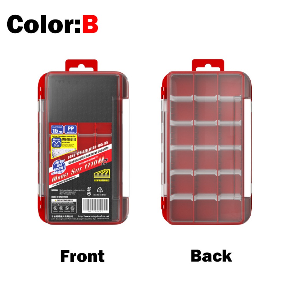 Fishing Lure Box - Fishing Tackle 2 Layer Fishhooks Container