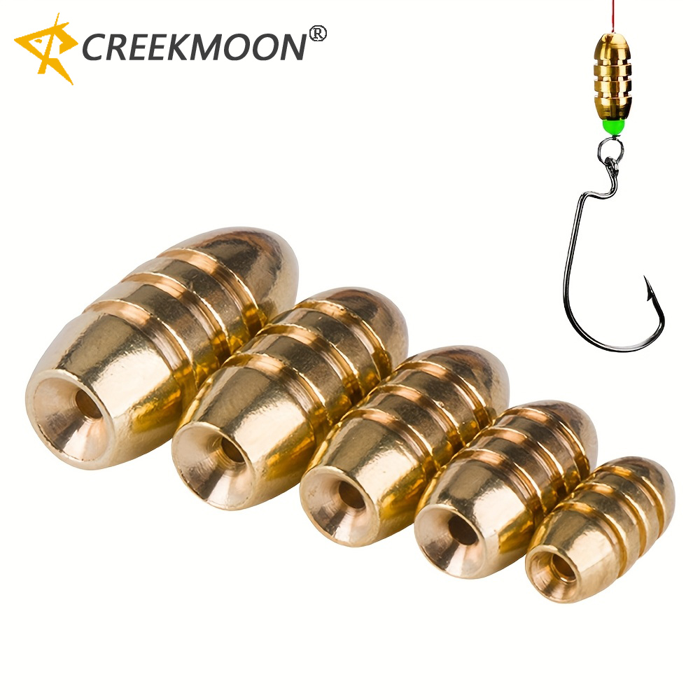 Fishing Lure Kit - 20pcs Brass Copper Fishing Sinkers Weights