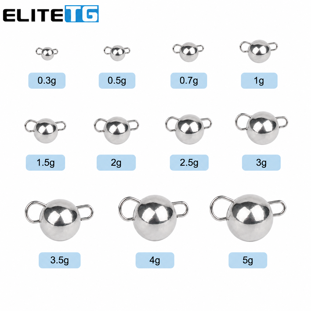 Fishing Lure Soft Plastic - Elite TG 0.3-3g 10Pcs Tungsten Cheburashka