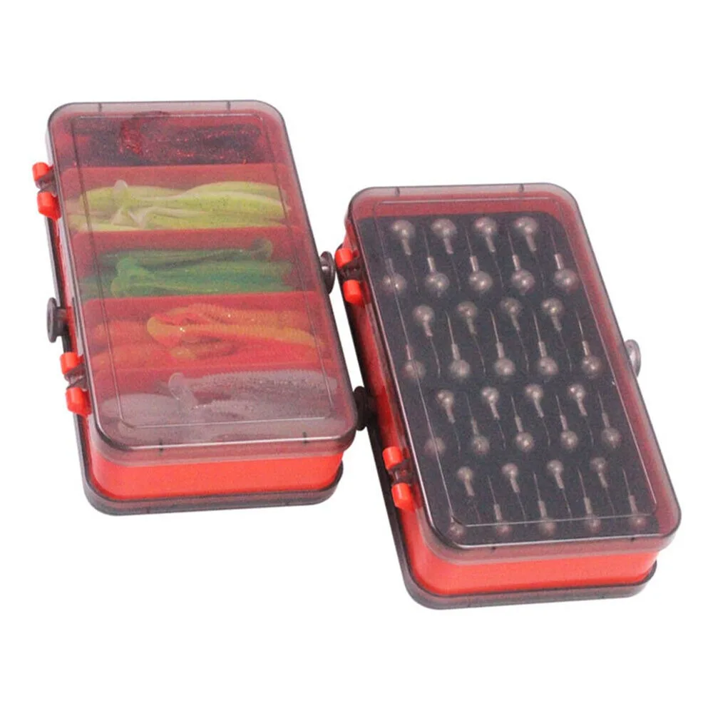 Fishing Lure Soft Plastic - Portable Double Sided Split Bait Box