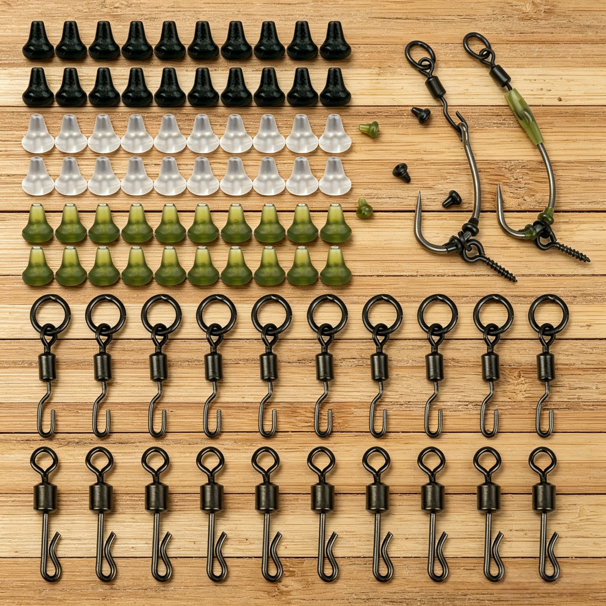 Fishing Lure Spinner - Hirisi 70pcs Carp Fishing Bait Screw