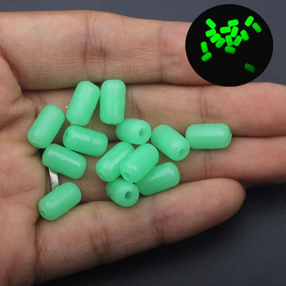 Fishing Lure Soft Plastic - 100Pcs/Bag Luminous Fishing Soft Floats Beads