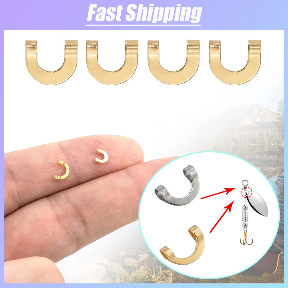 Fishing Lure Spinner - 100pcs Fishing U Shaped Fixed Clips