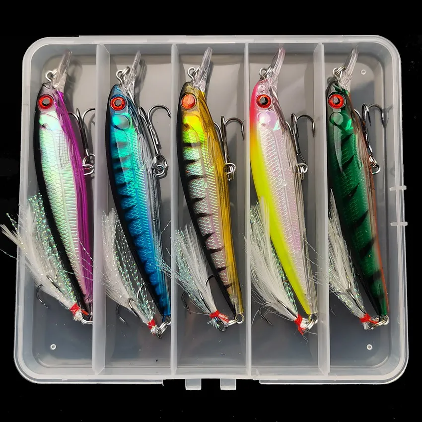 Laser 3D Eyes Bionic Minnow Fi - Fishing Lure Box 评论和价格