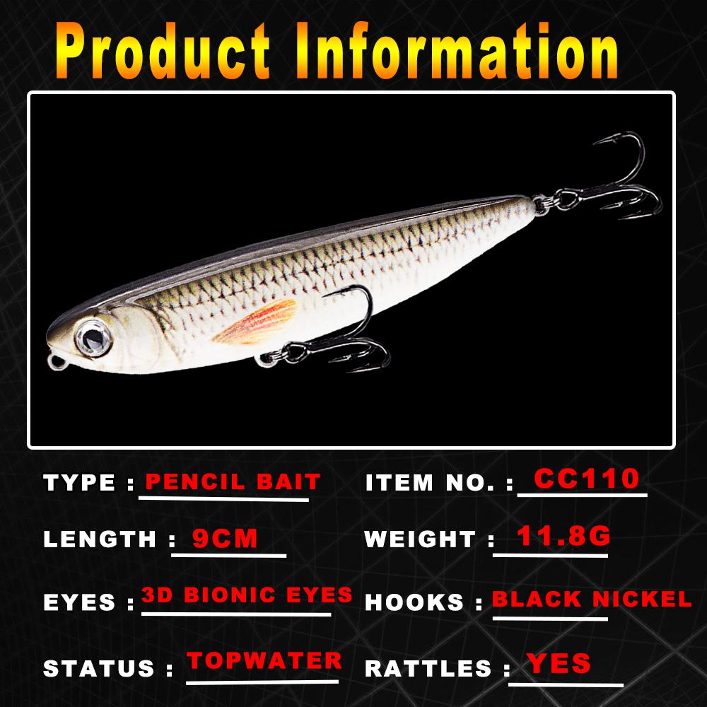 AYWFISH 9CM 11.8G Floating Pen - Fishing Lure Swimbait 评论和价格