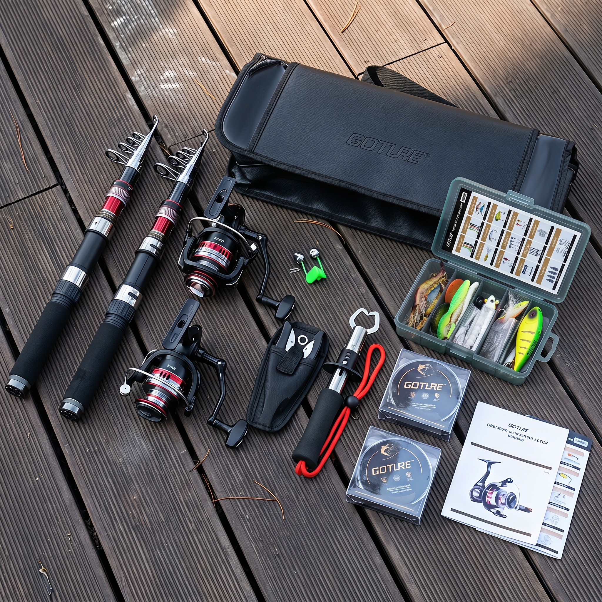 Goture Telescopic Fishing Rod  - Fishing Lure Spinner 评论和价格