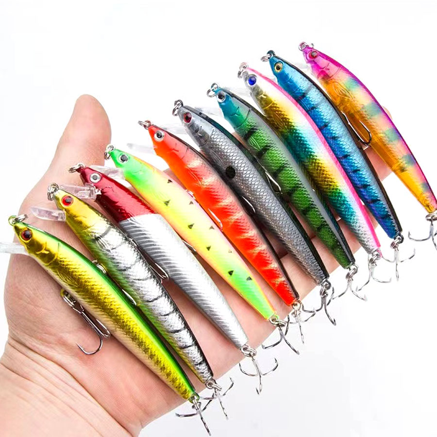 10PCS Jerkbait Minnow Swimbait - Fishing Lure Jerkbait 评论和价格