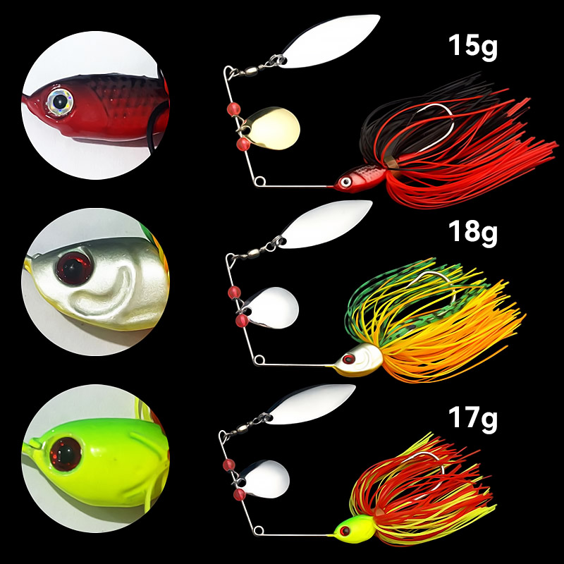Bazooka 15g 18g Spinnerbait Fi - Fishing Lure Swimbait 评论和价格