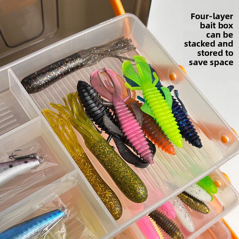 Large Four-Layer Outdoor Fishi - Fishing Lure Box 评论和价格