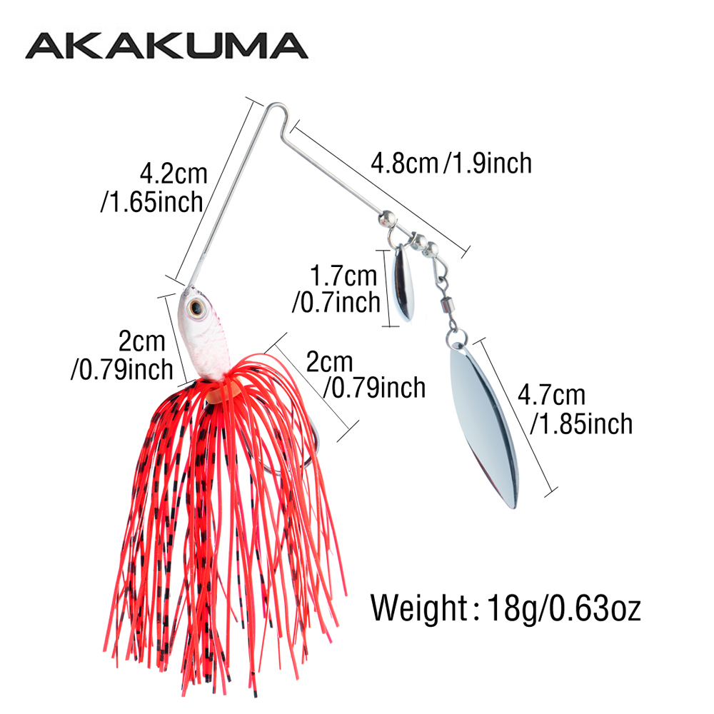 4pcs 18g Spinnerbait Fishing L - Fishing Lure Blade Bait 评论和价格