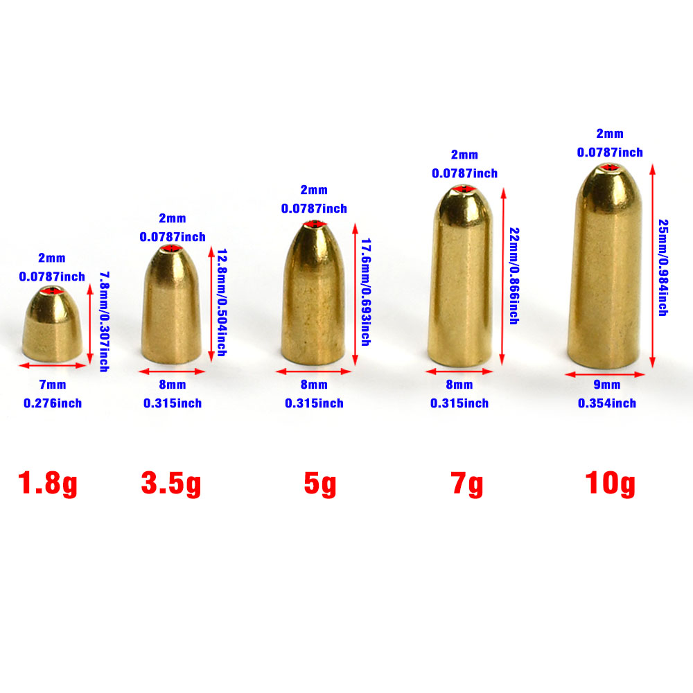 15Pcs Multi-Weight Solid Brass - Fishing Lure Making Kit 评论和价格