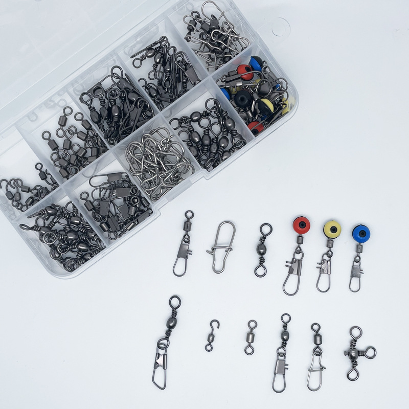 115pcs Fishing Swivel Connecto - Fishing Lure Box 评论和价格