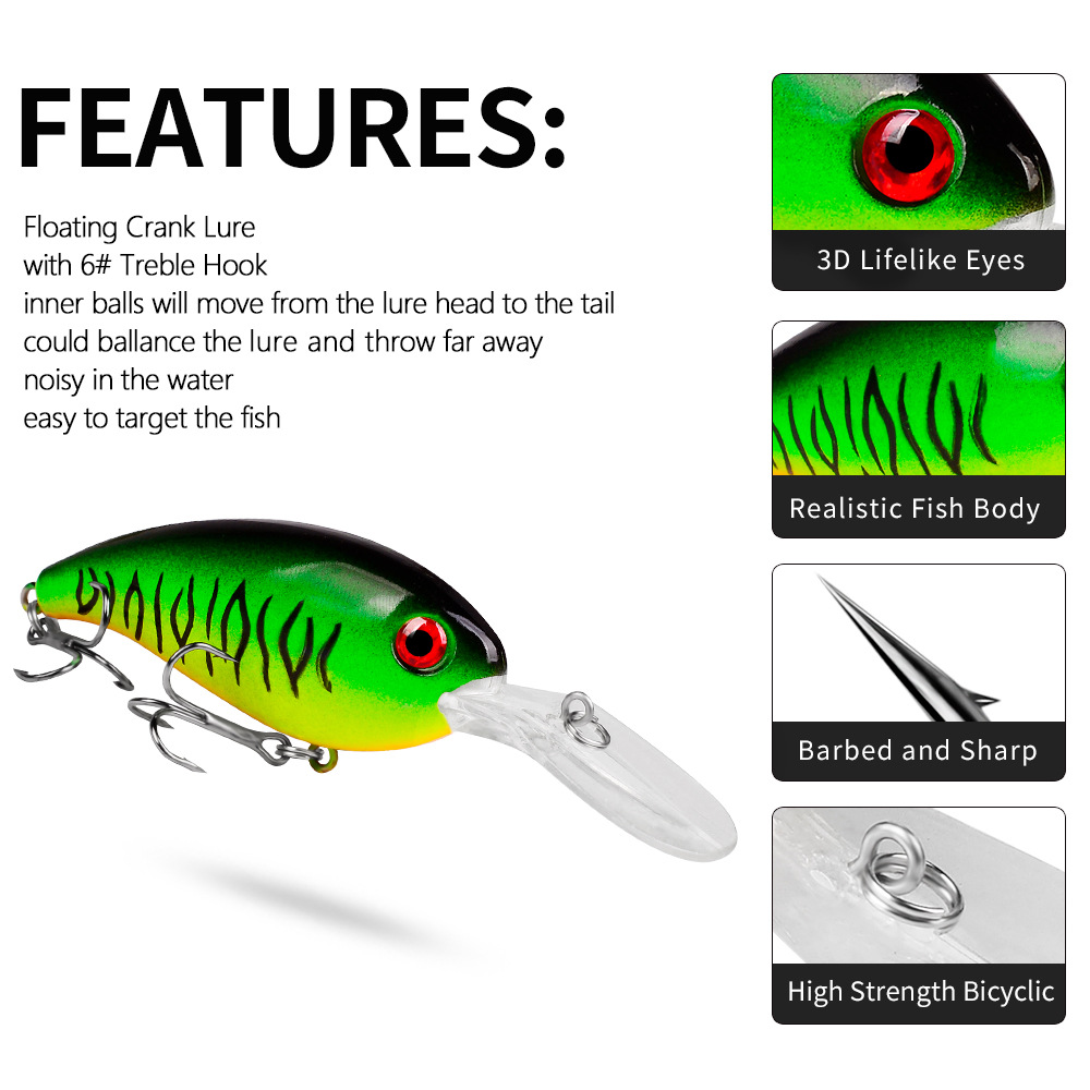1pcs Crankbait Fishing Lures S - Fishing Lure Jerkbait 评论和价格