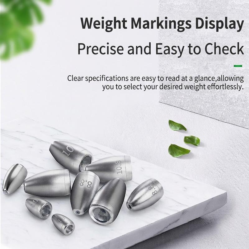 Lead-Free Alloy Bullet Weights - Fishing Lure Making Kit 评论和价格