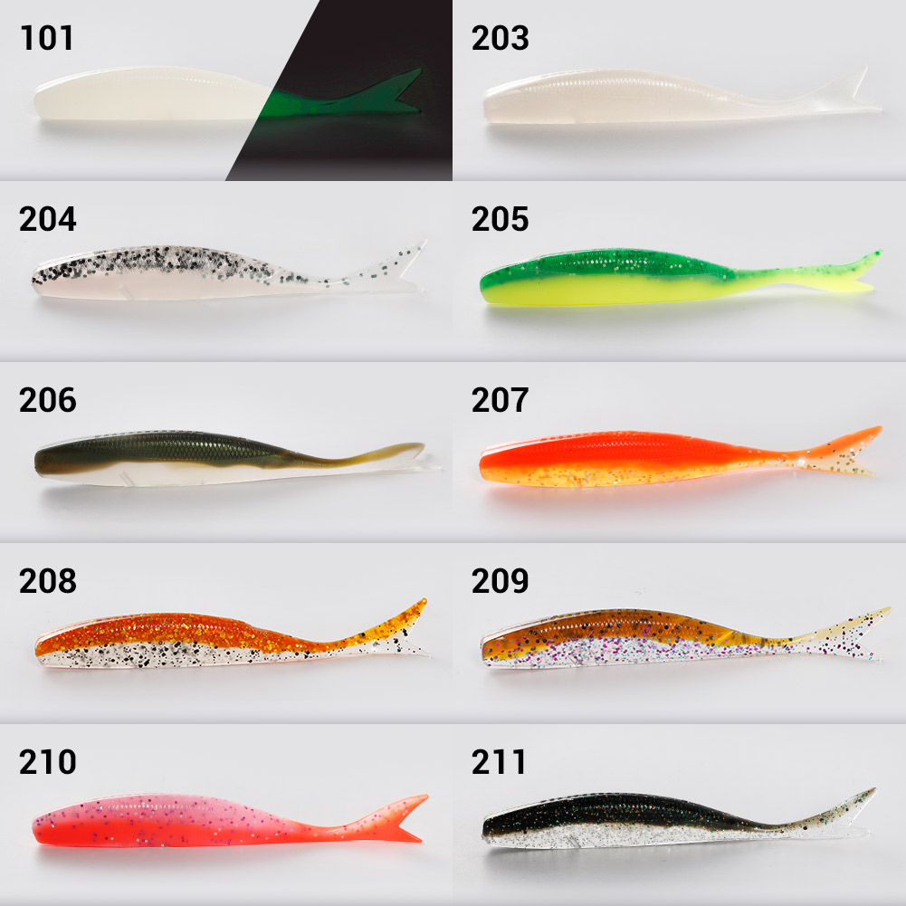NOEBY Soft Lure Blade Minnow 9 - Fishing Lure Blade Bait 评论和价格