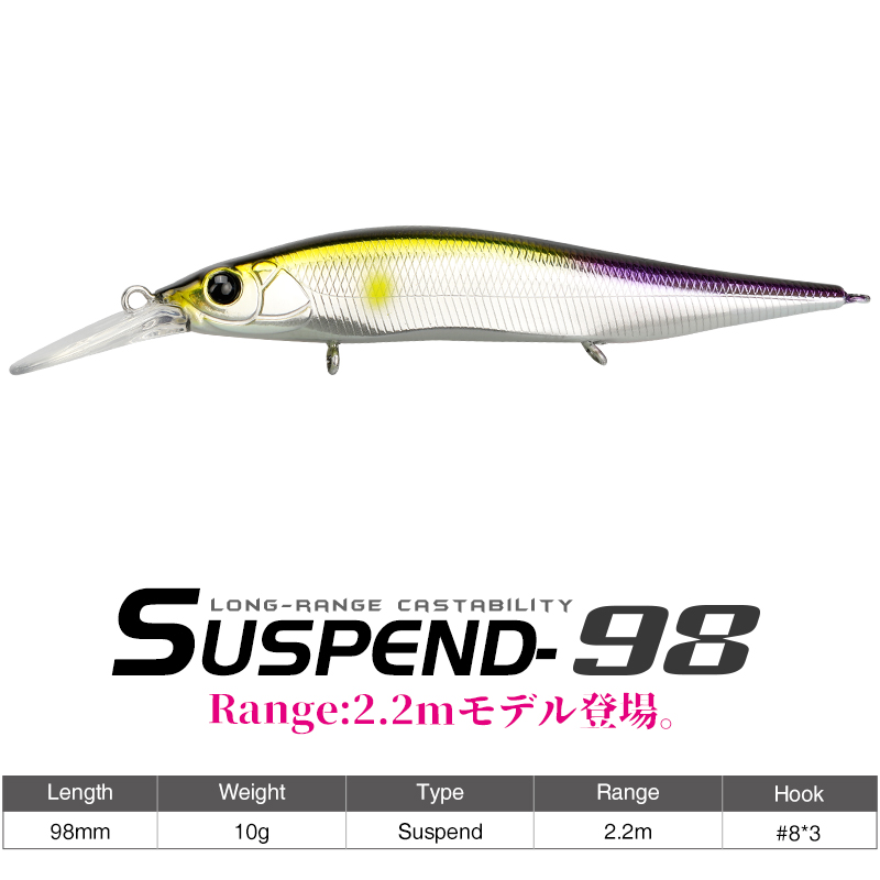 TSURINOYA Suspend Minnow AUROR - Fishing Lure Swimbait 评论和价格