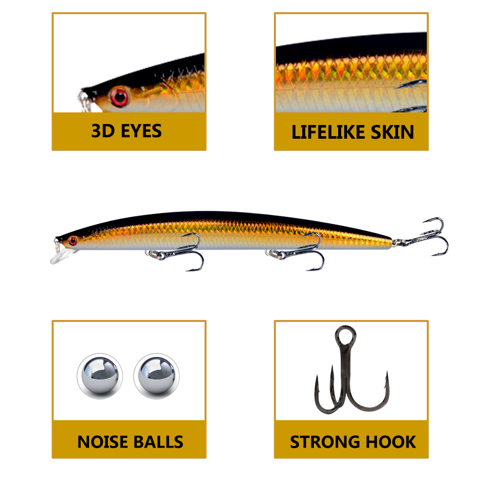 18cm 24g Minnow Fishing Lure L - Fishing Lure Crankbait 评论和价格