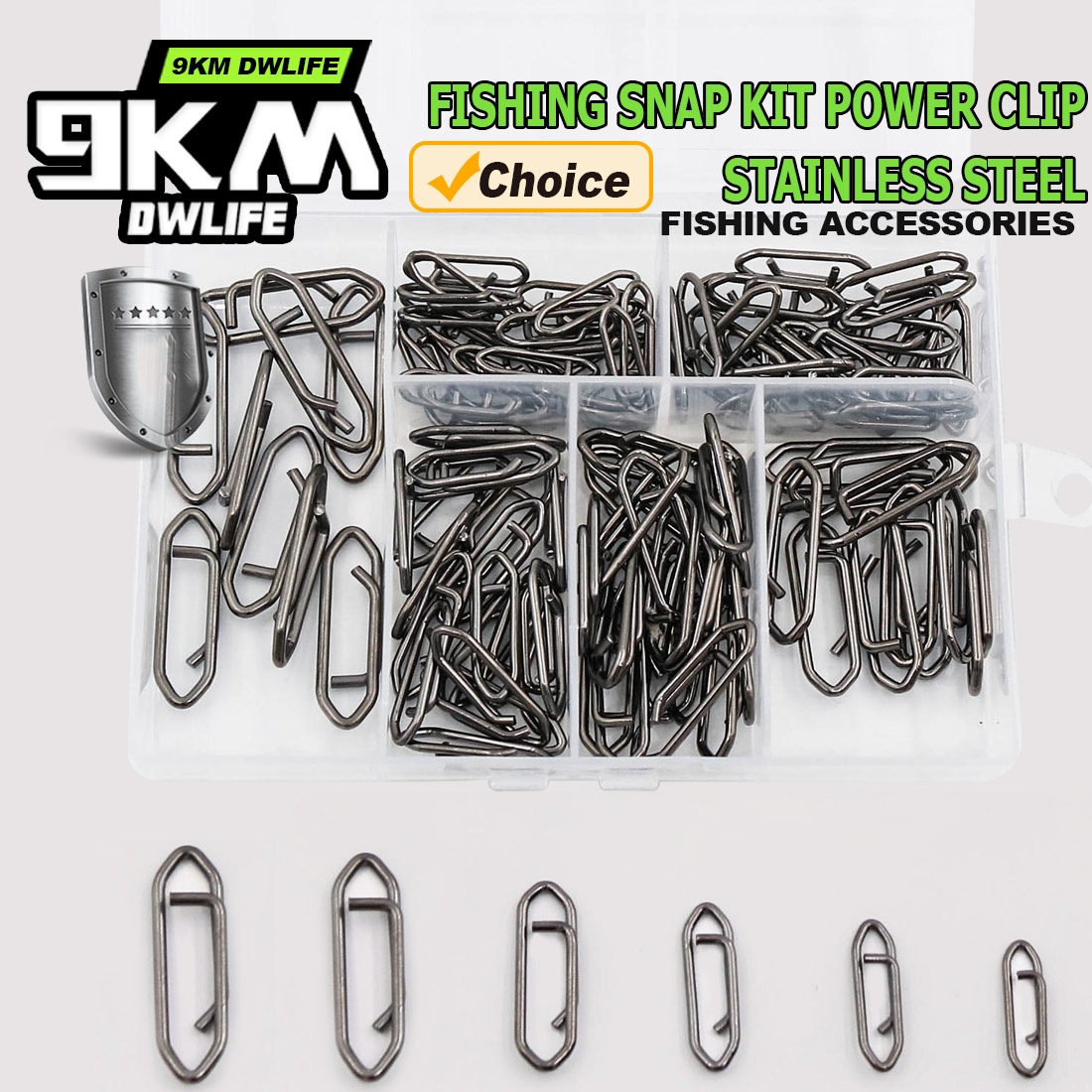 9KM Fishing Snap Kit 110pcs Po - Fishing Lure Making Kit 评论和价格