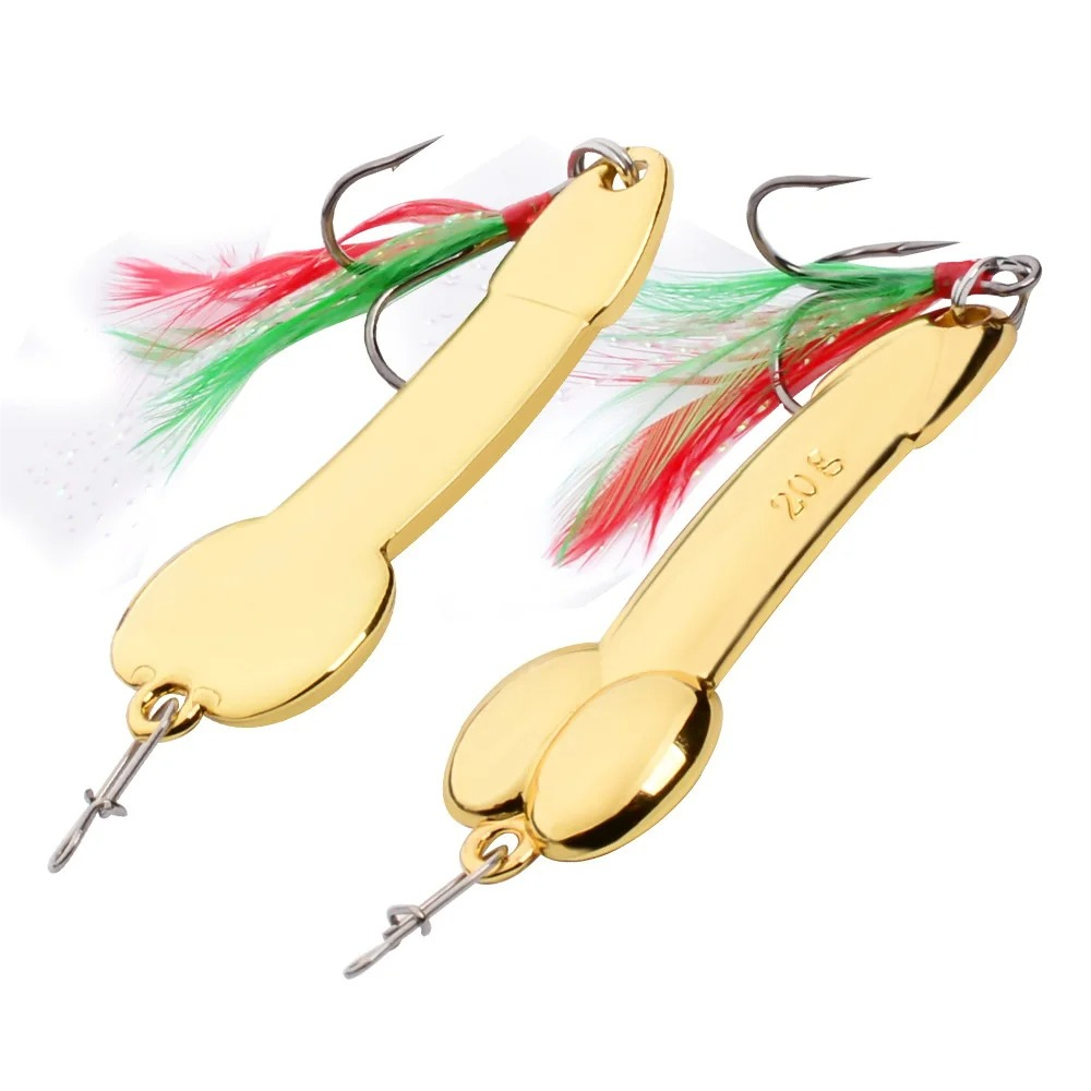 Metal Spoon Penis Shape Fishin - Fishing Lure Spoon 评论和价格
