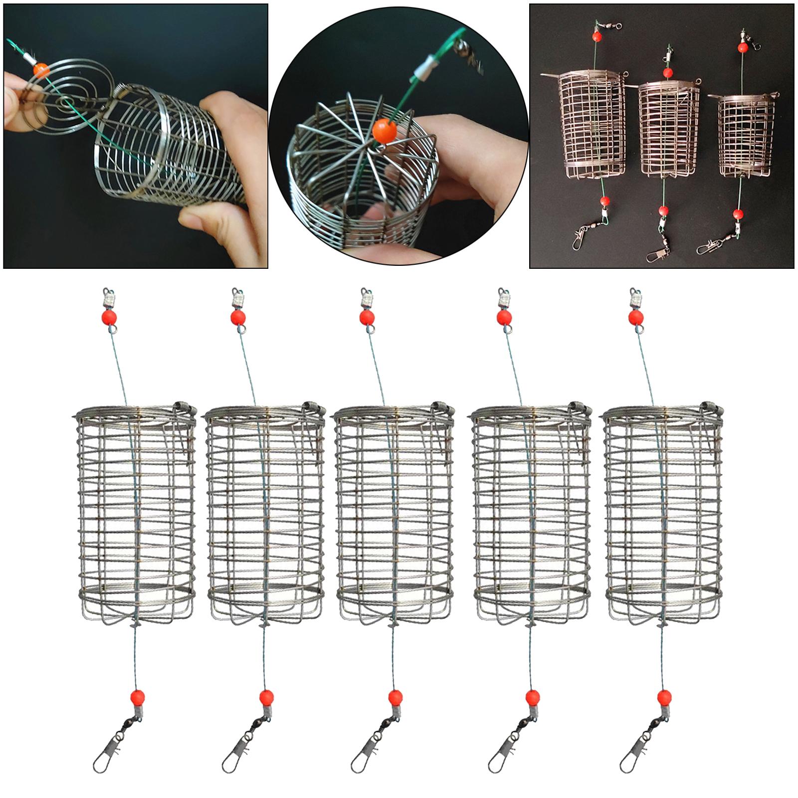 5x Solid Fishing Feeder Cage T - Fishing Lure Topwater 评论和价格