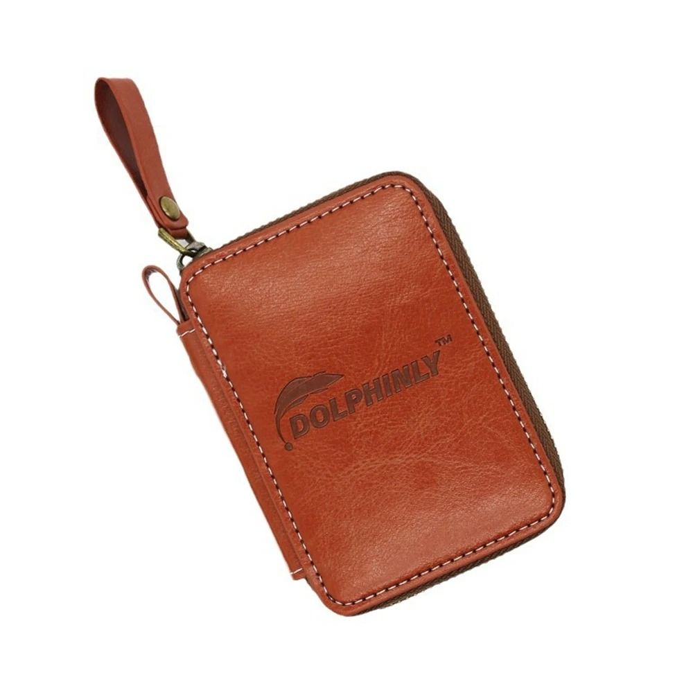 PU Leather Lure Wallet Bag Car - Fishing Lure Spinner 评论和价格