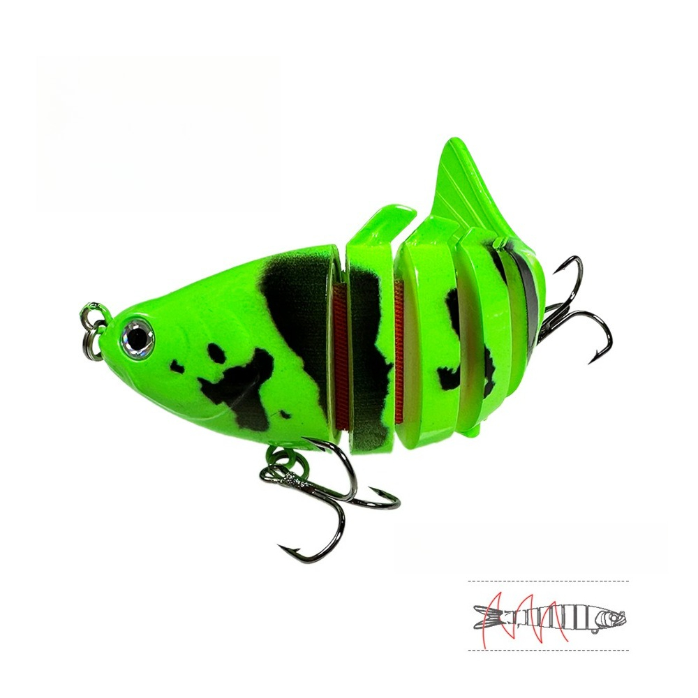 1pc Multi-segment Hard Lure 10 - Fishing Lure Popper 评论和价格