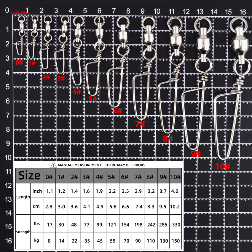 50pcs Fishing Ball Bearing Swi - Fishing Lure Box 评论和价格