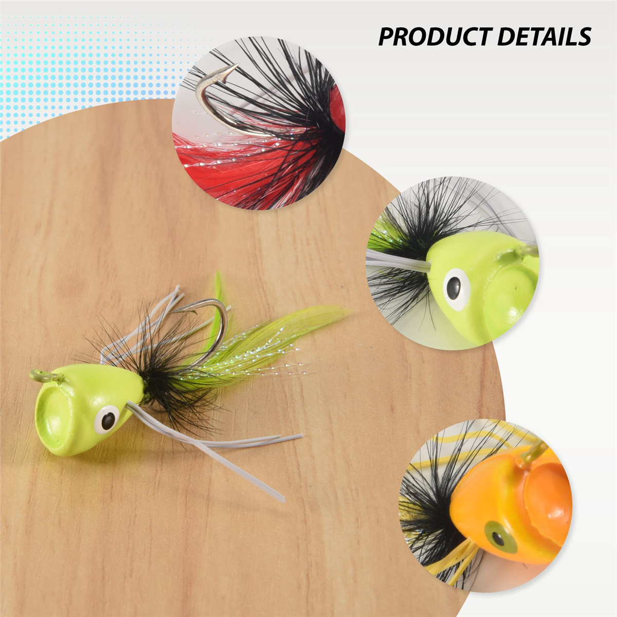10PCS Fly Fishing Poppers,Topw - Fishing Lure Topwater 评论和价格