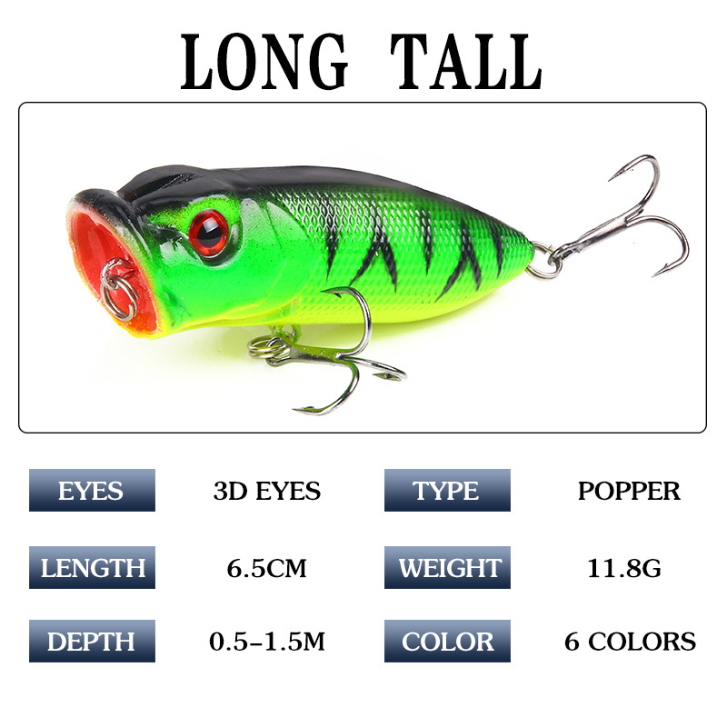 6pcs 6colors（opp bag）/5pcs 5co - Fishing Lure Popper 评论和价格