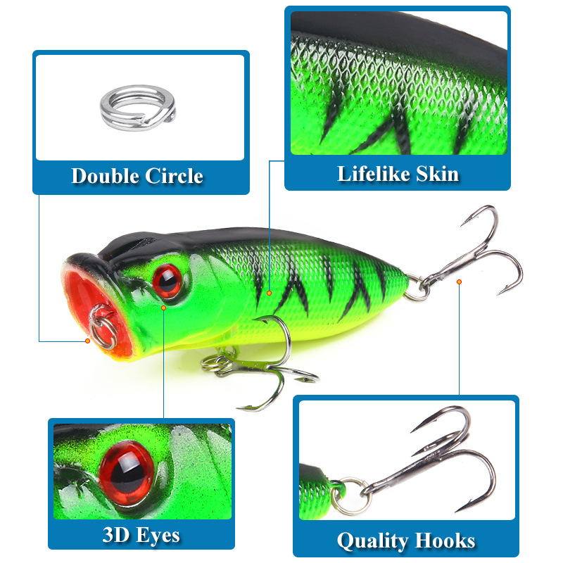 6pcs 6colors（opp bag）/5pcs 5co - Fishing Lure Popper 评论和价格