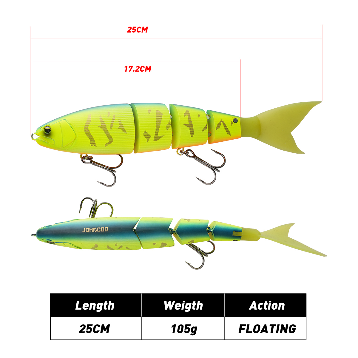 Johncoo Jointed Fishing Lure 2 - Fishing Lure Popper 评论和价格