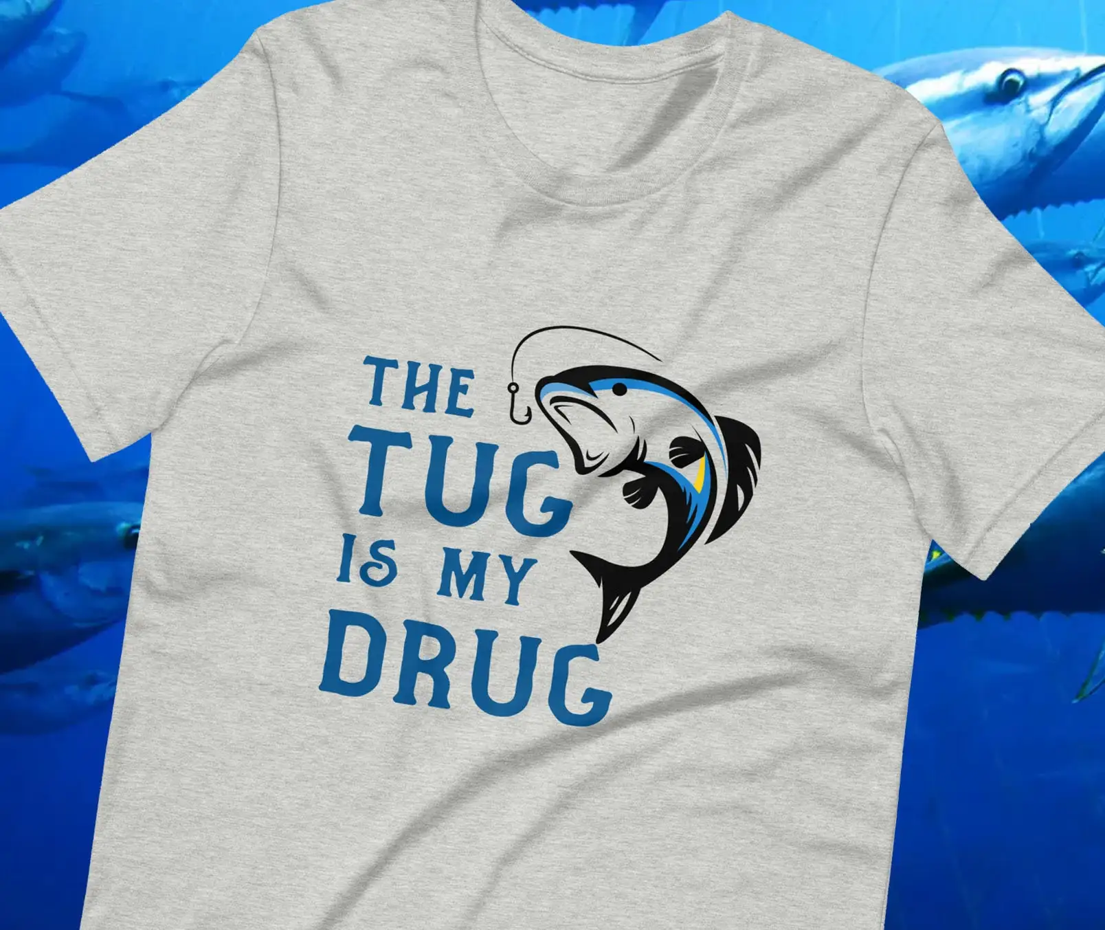 The Tug Is My Drug T Shirt Fis - Fishing Lure Box 评论和价格