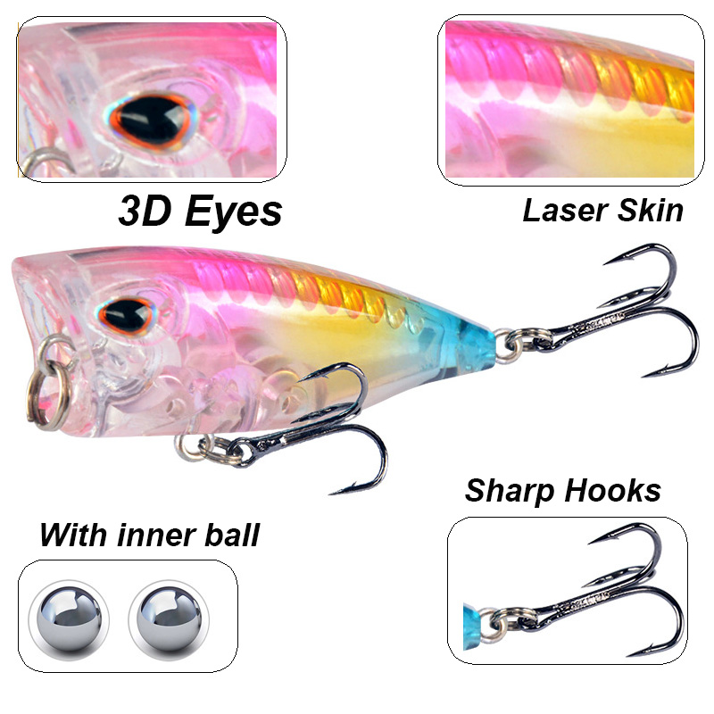 YUCONG 1PC Mini Popper Fishing - Fishing Lure Popper 评论和价格