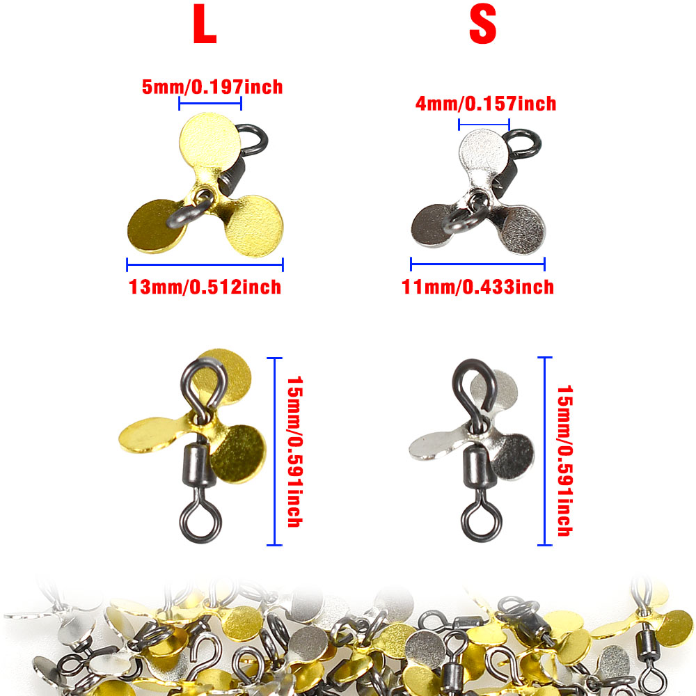 20Pcs Spiral Blade Fishing Pro - Fishing Lure Blade Bait 评论和价格