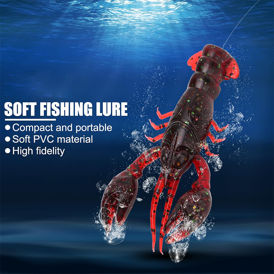 20pcs Crawfish Artificial Bait - Fishing Lure Swimbait 评论和价格