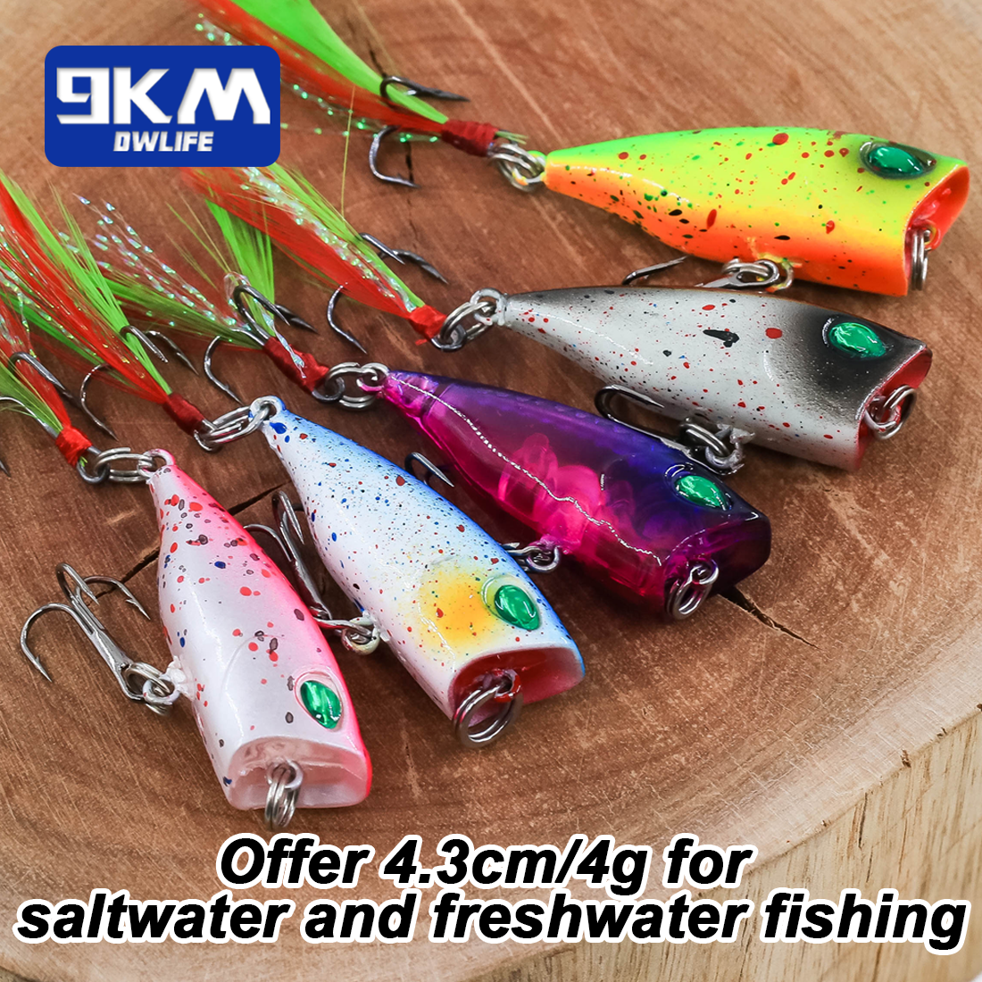 Minnow Lures Popper Set Crankb - Fishing Lure Popper 评论和价格