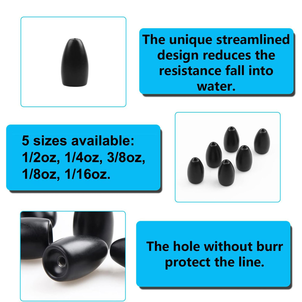 Tungsten Steel Fishing Weights - Fishing Lure Jig 评论和价格