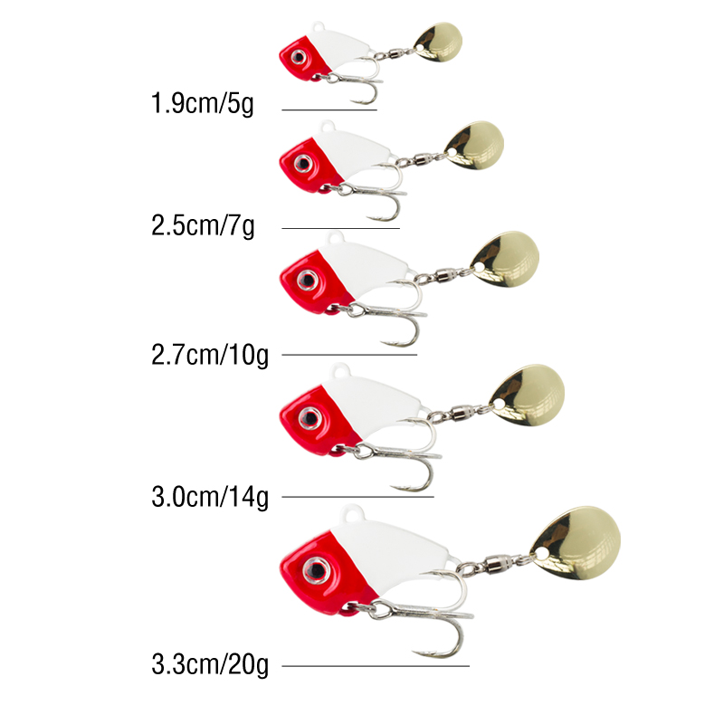 6PC 5g/7g/10g/14g/20g Rotating - Fishing Lure Crankbait 评论和价格