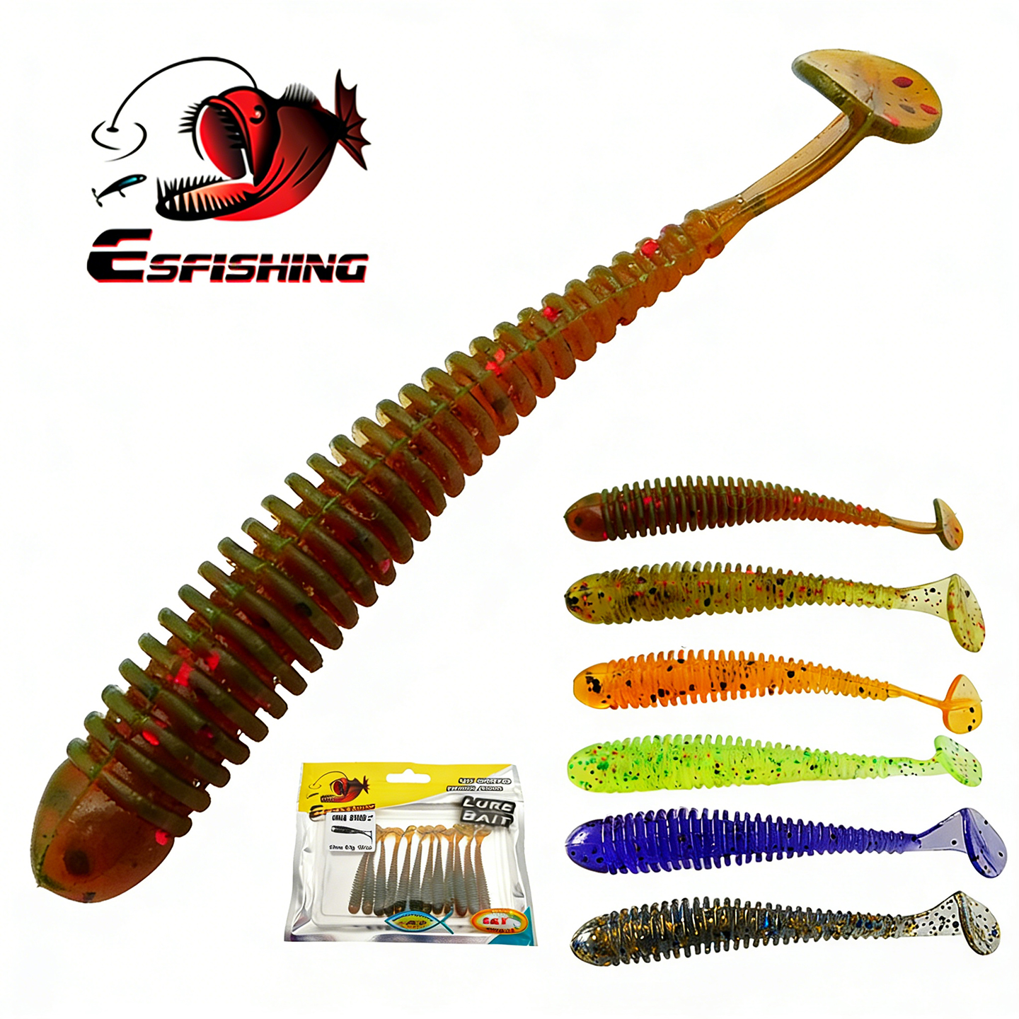 ESFISHING Swing Impact Ring Sh - Fishing Lure Soft Plastic 评论和价格